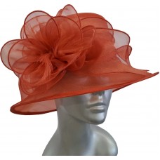 Mujer&apos;s Organza fabric Wide Brim Floppy Cloche Spring Summer Hat Toast  eb-39595496